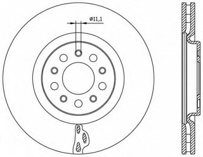 OPEN PARTS bda256220 -  Тормозной диск